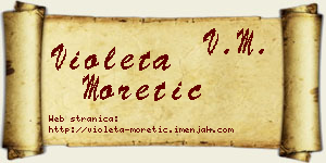 Violeta Moretić vizit kartica